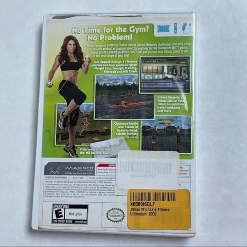 Wii Jillian Michaels Fitness Ultimatum 2009 For Nintendo Wii Balance Board